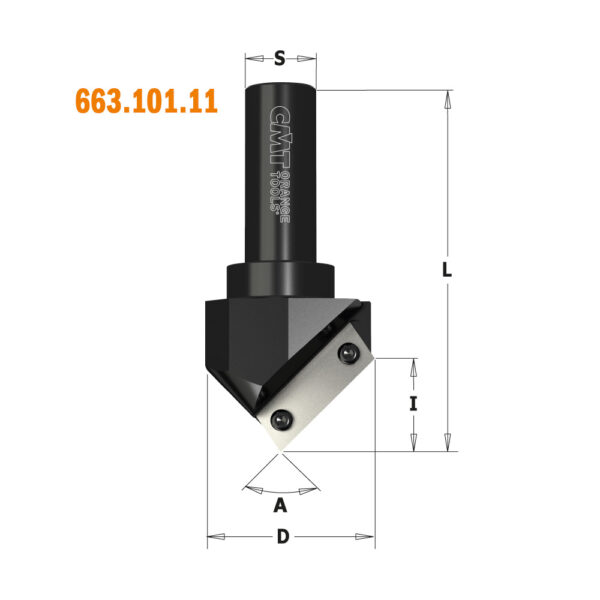 ΚΟΠΤΙΚΟ (V) ΑΥΛΑΚΩΣΗΣ ΓΙΑ CNC CMT SERIES:663.101.11